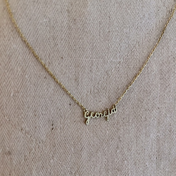 GEORGIA necklace script adjustable - Picture 1 of 3